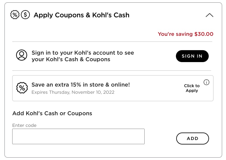 Kohls on sale levi coupon
